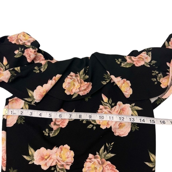 Almost A Famous - Crop Pink Rose Top - Large - juniors - Picture 5 of 6